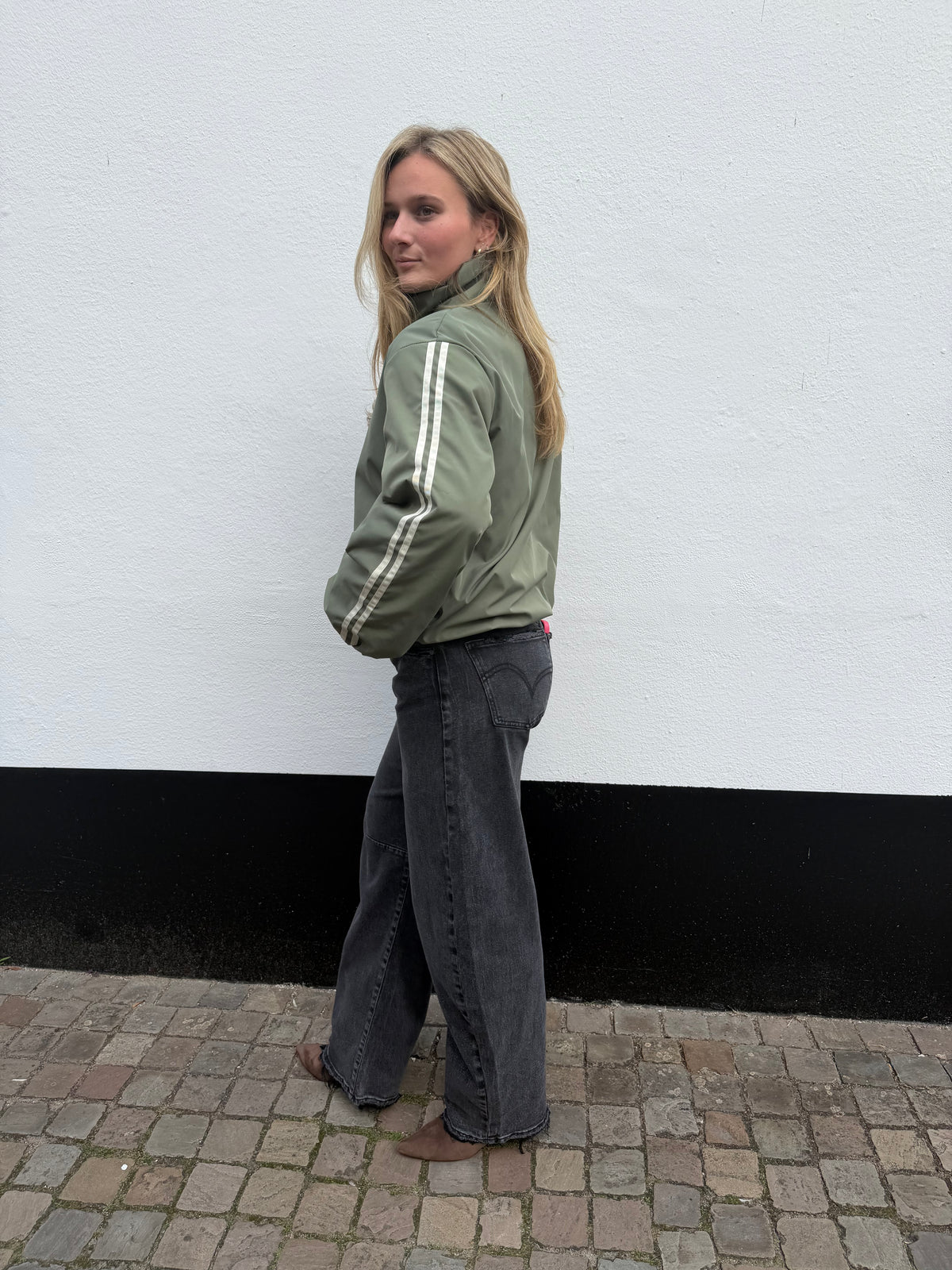 Jacket Indy Stripe Green voor dames