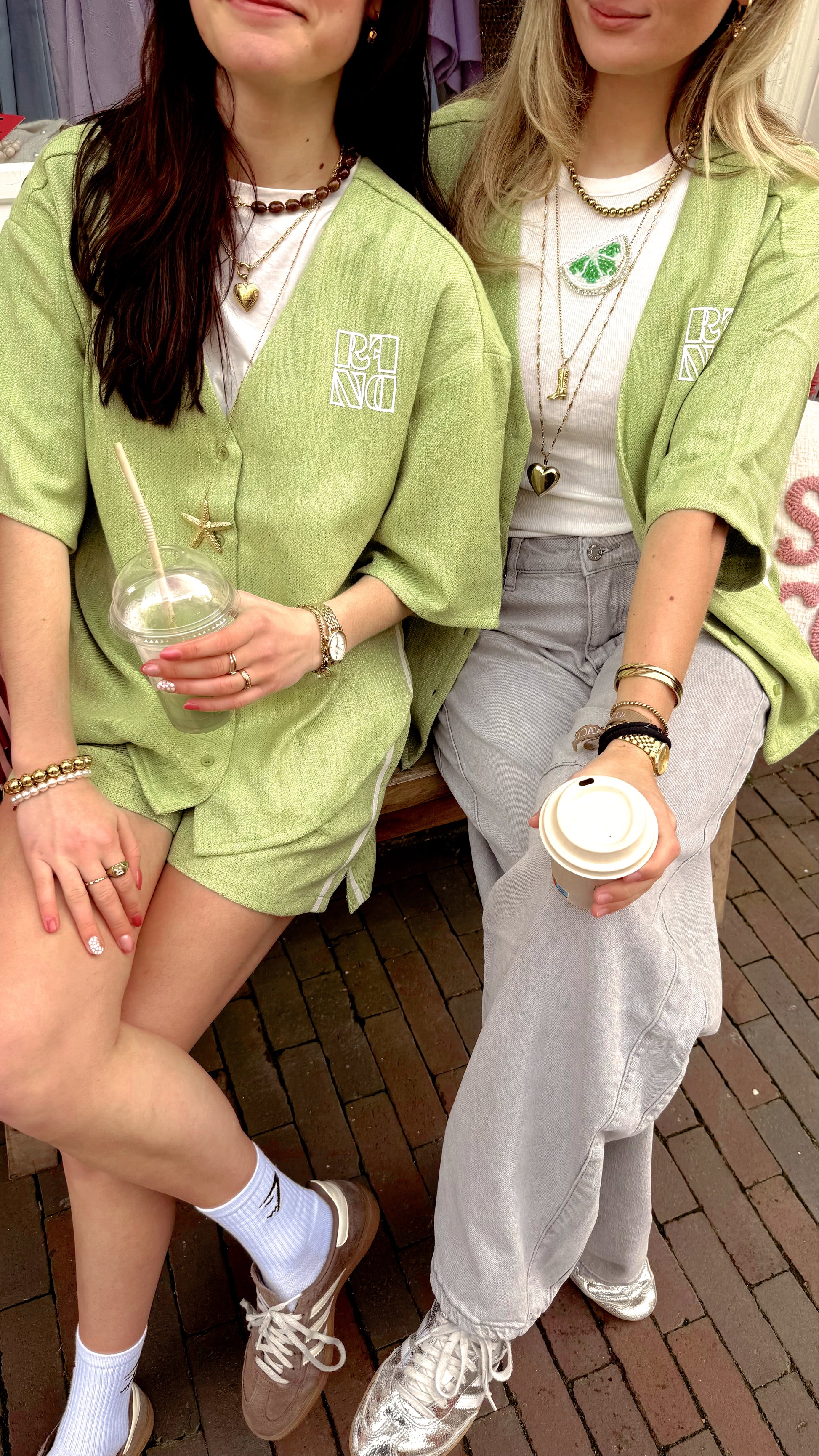 T-shirt Bennie Matcha voor dames