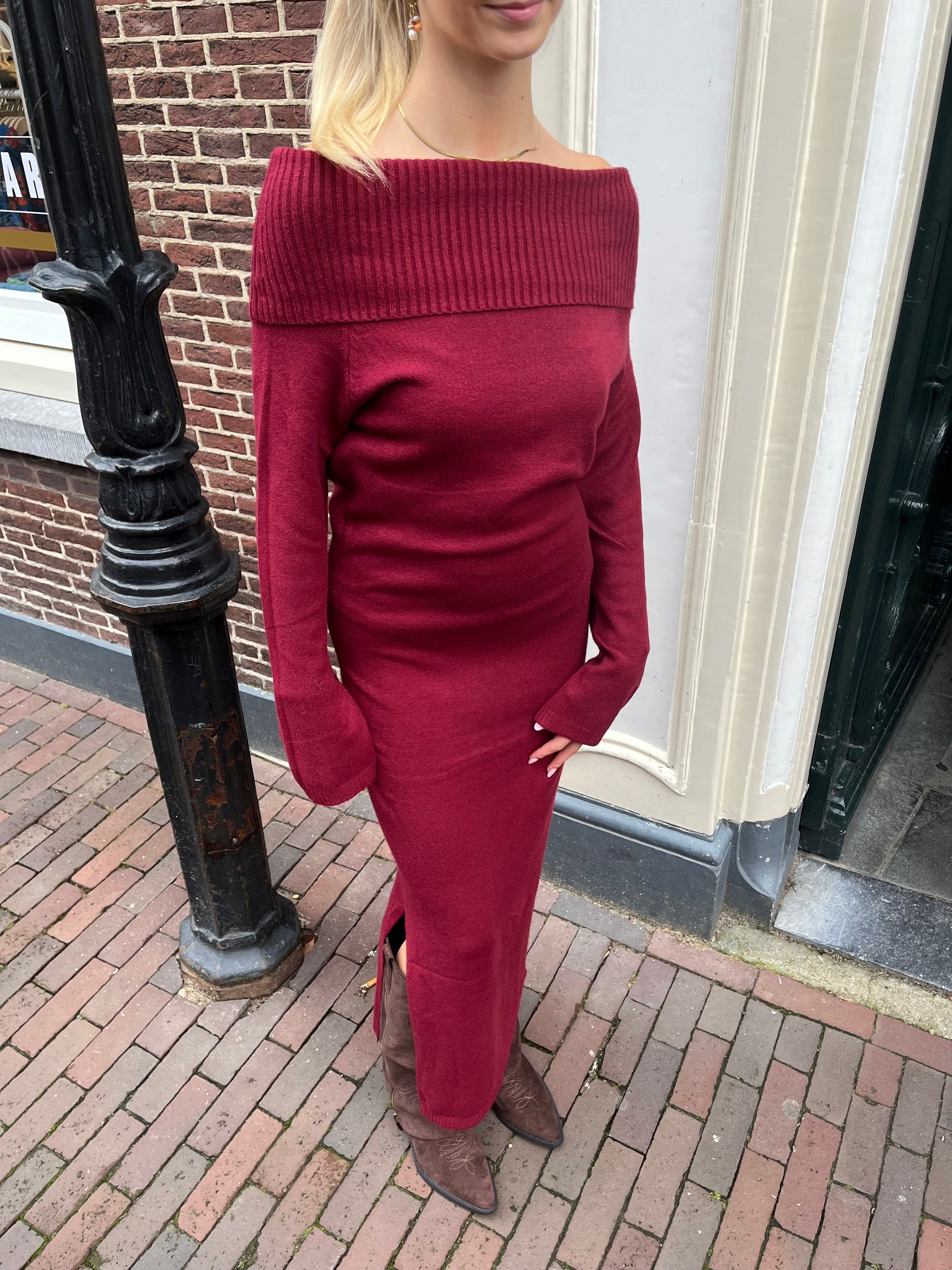 Jurk Irene Bordeaux voor dames