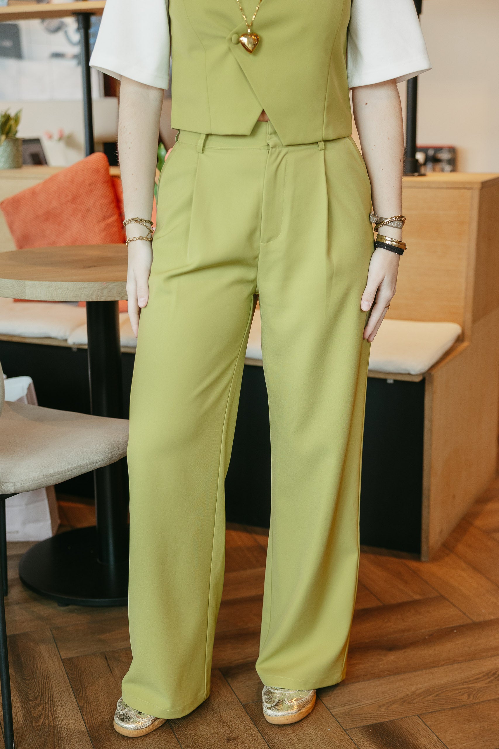 Pants Puck Matcha voor dames