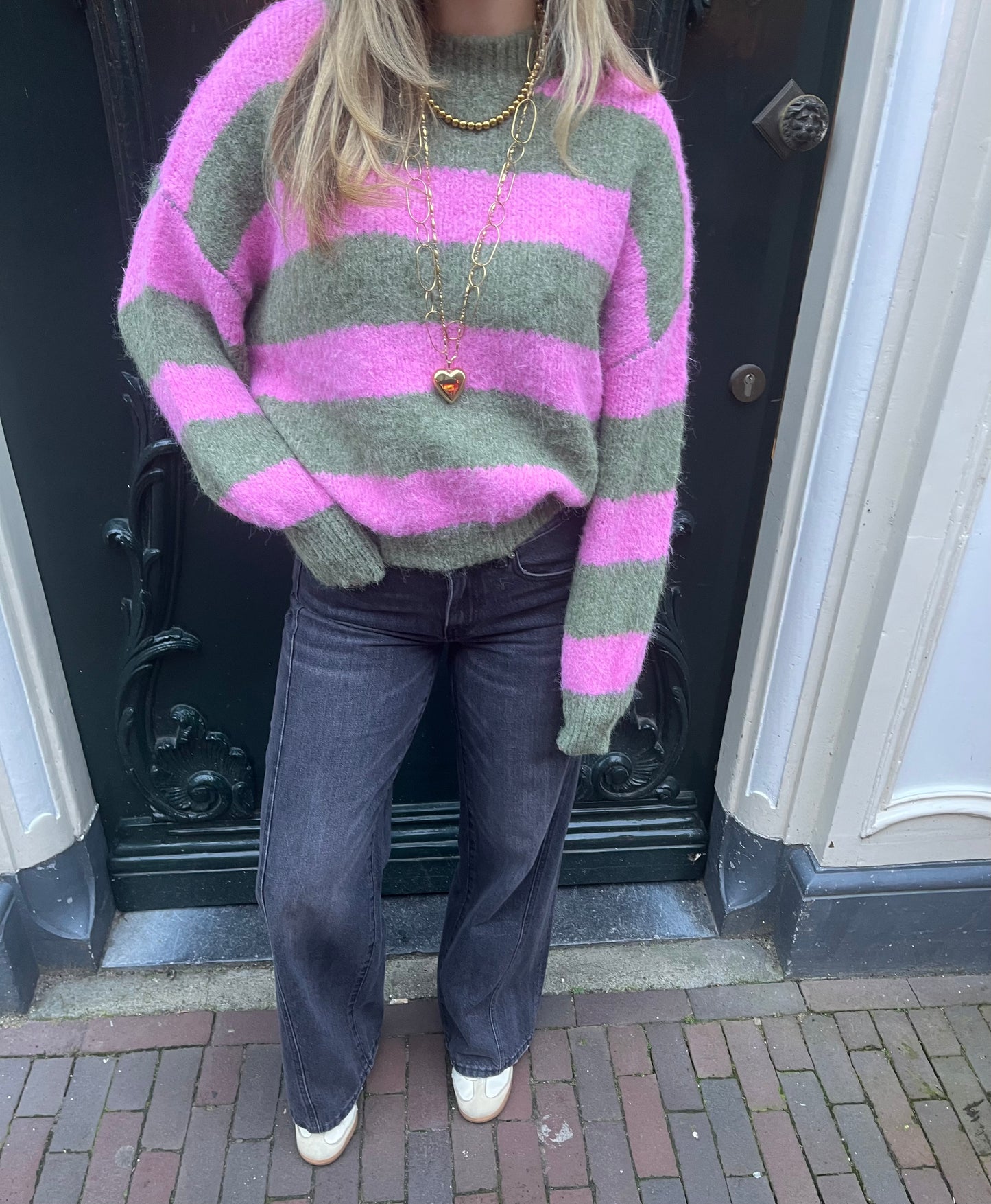 Trui Pien Groen voor dames