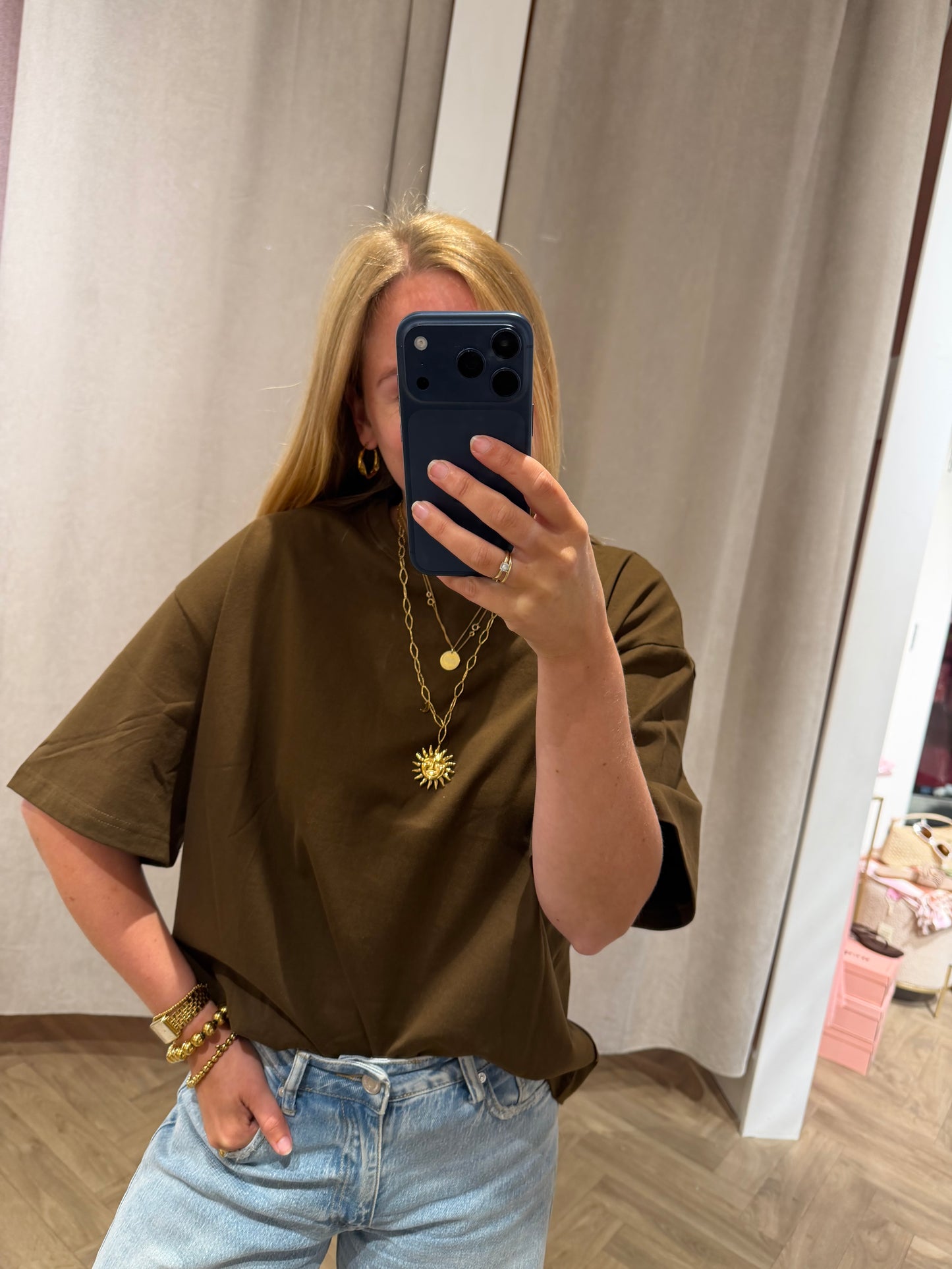 T-shirt Isa Brown voor dames