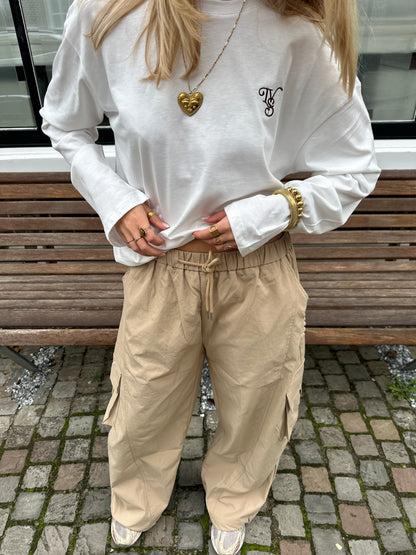 Pants Mia Cargo Beige voor dames