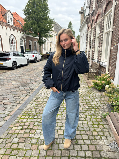 Jacket Indy Stripe Navy voor dames