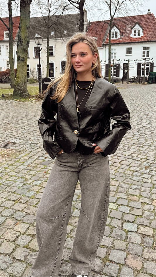 Jeans Balloon Grijs voor dames