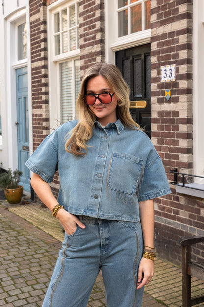 Blouse Adeline Blue voor dames