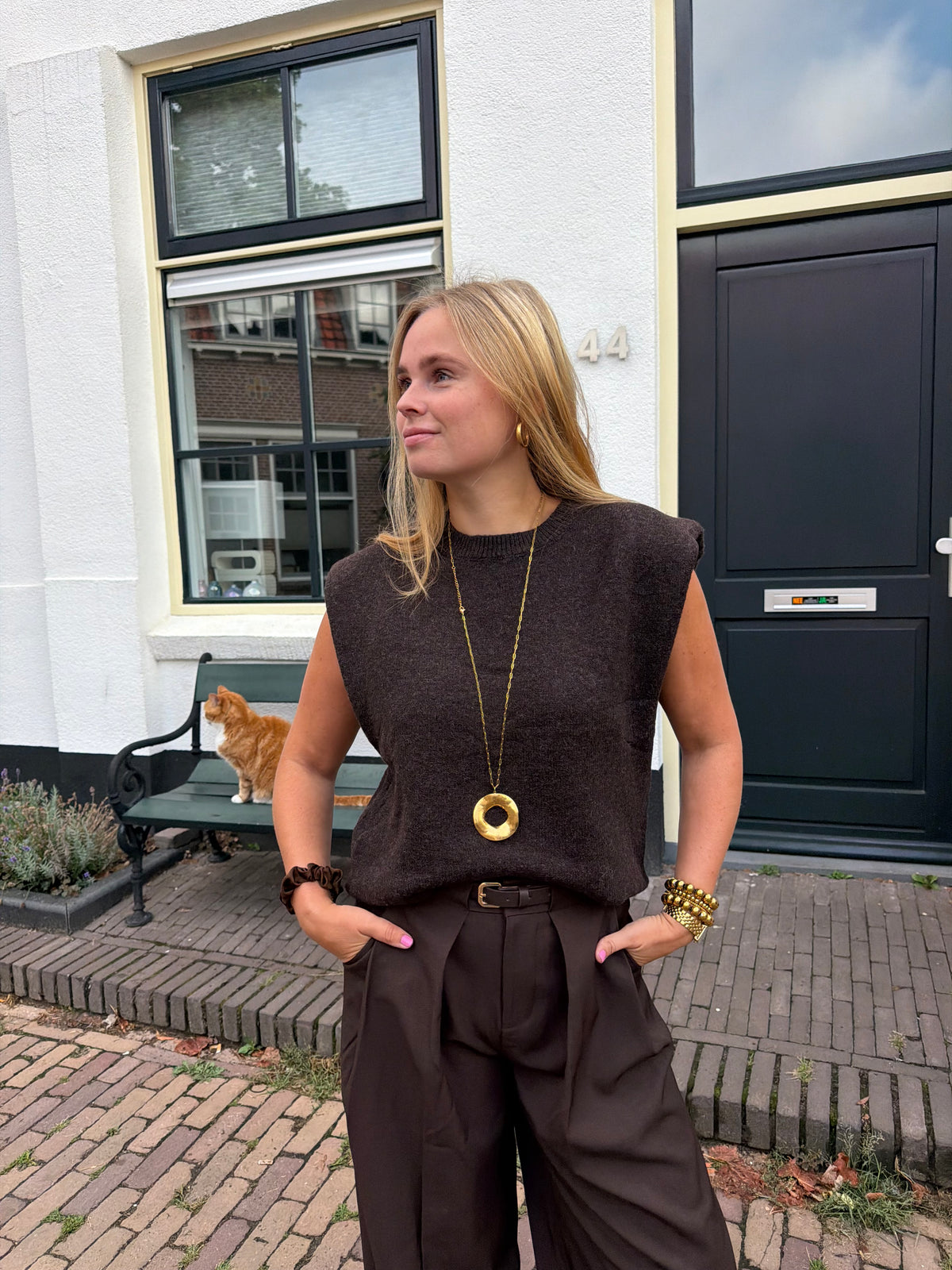 Spencer Dana Knit Brown voor dames