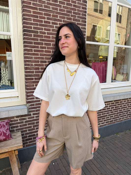 T-shirt Stef White voor dames