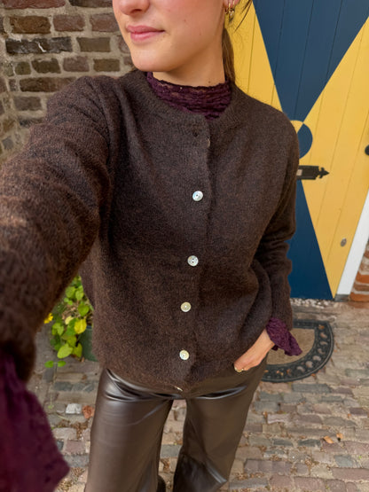 Cardigan Juna Brown voor dames