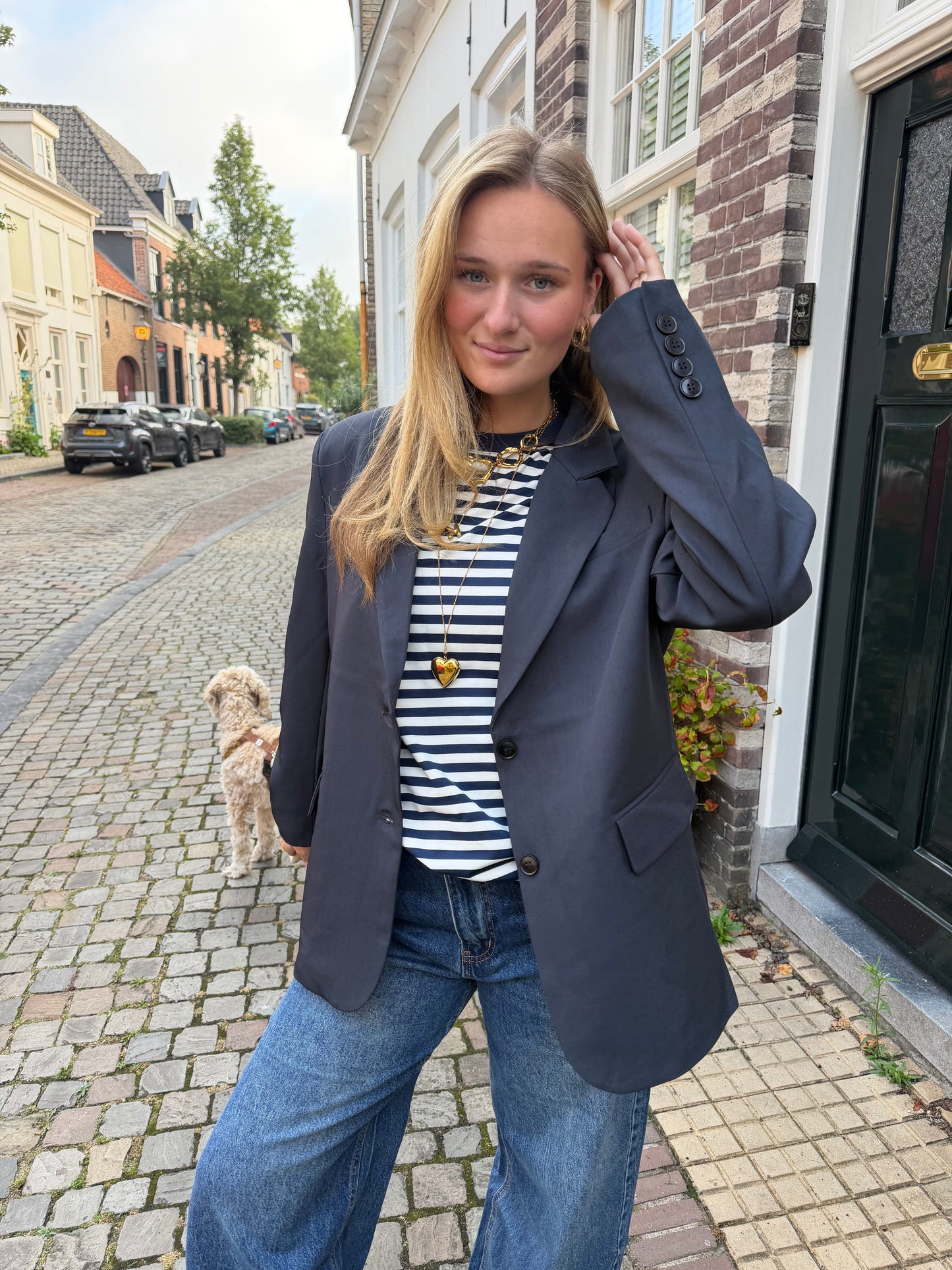 Blazer Esmee Oversized Navy voor dames