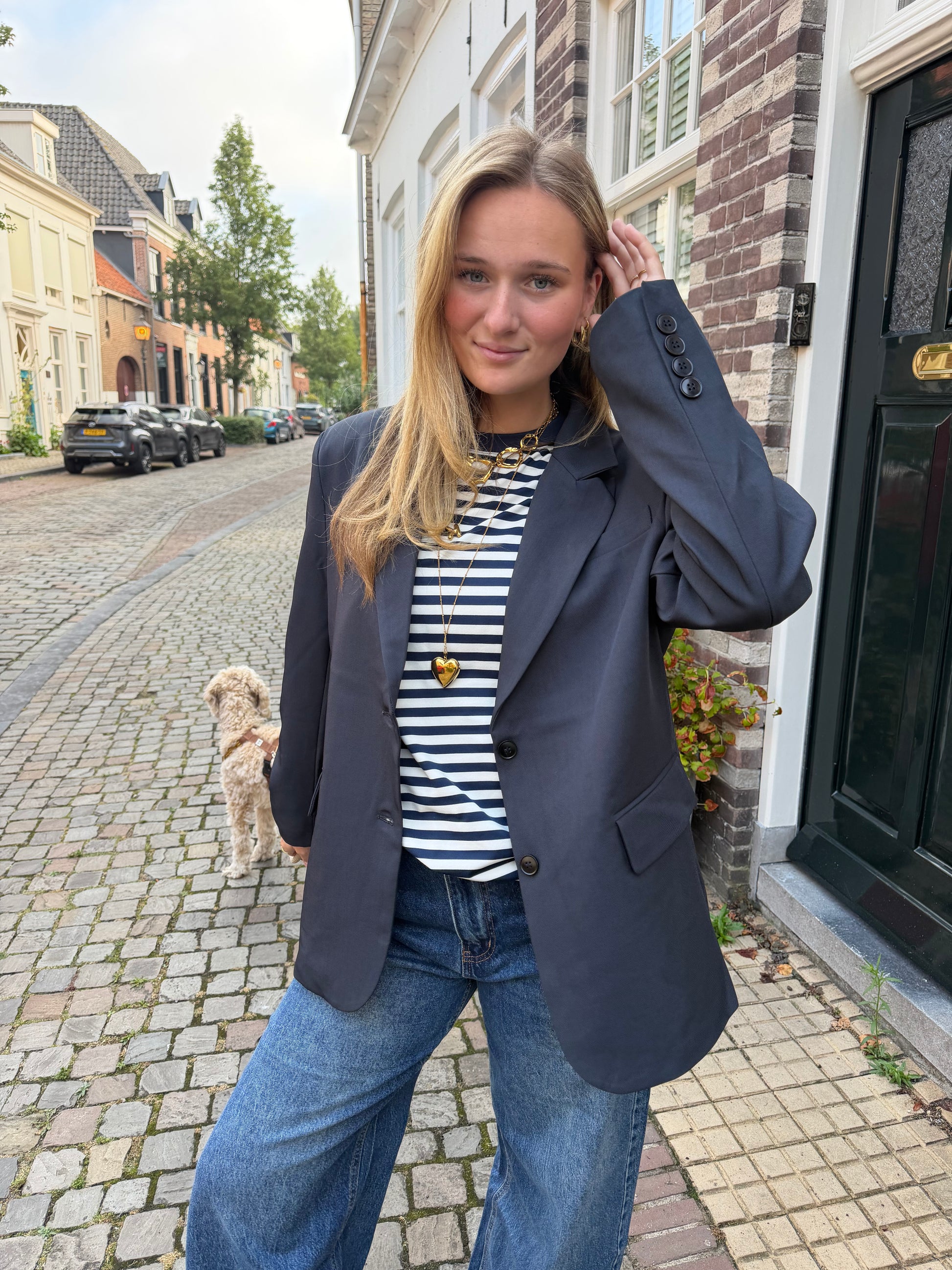 Blazer Esmee Oversized Navy voor dames