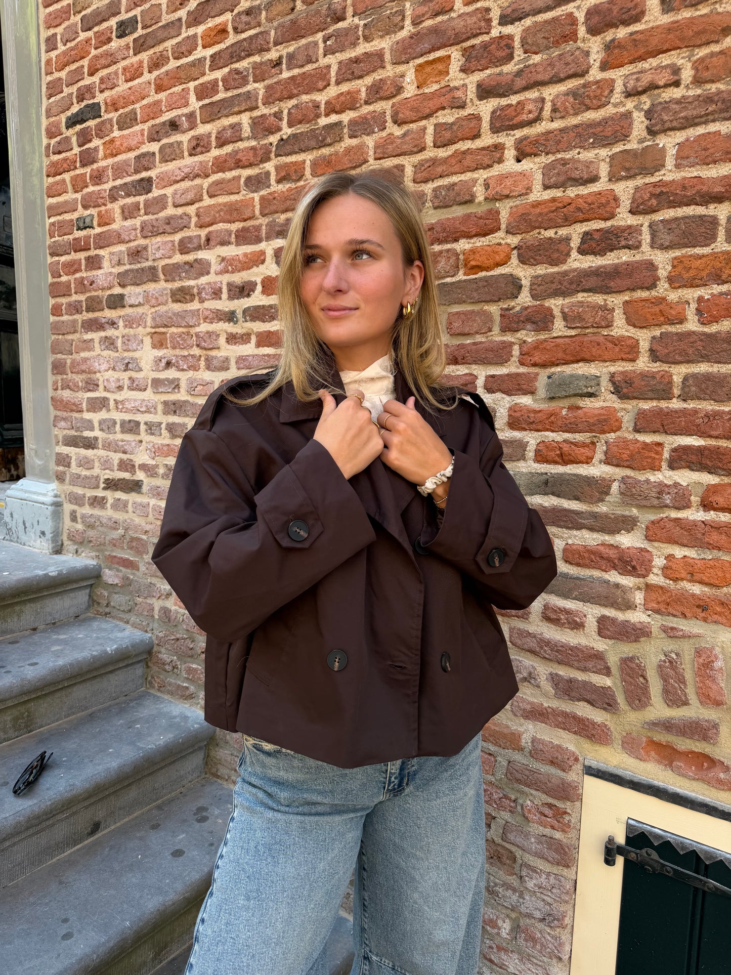 Jacket Alisha Trench Brown voor dames