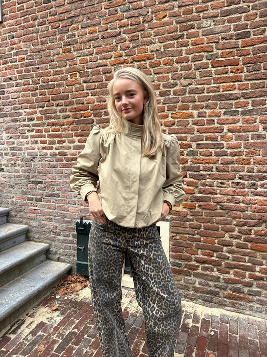 Jacket Nova High Neck Beige voor dames