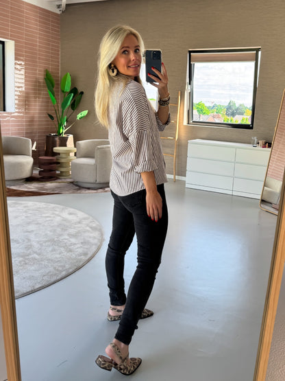 Blouse Evy Bruin voor dames