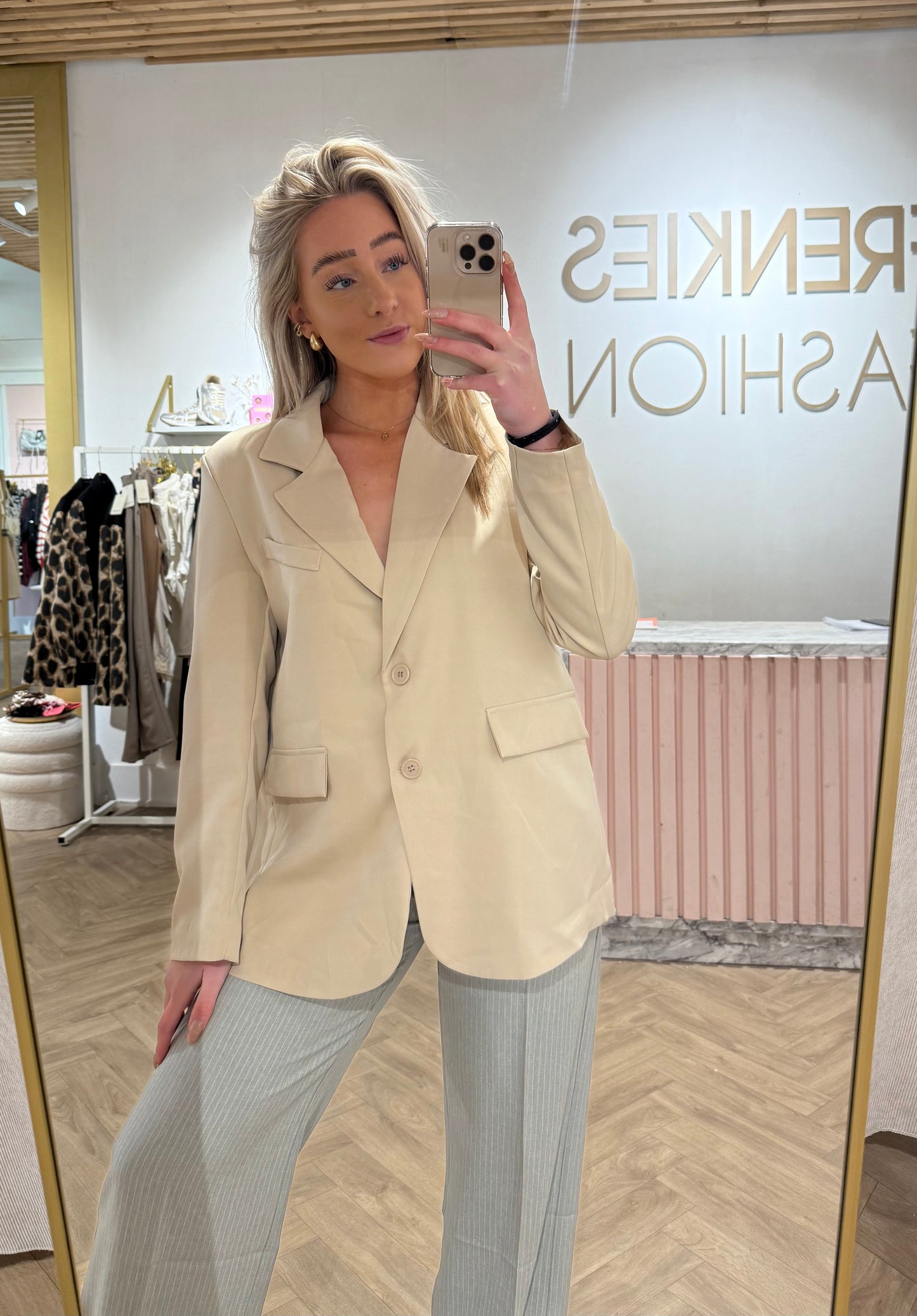 Blazer Saskia Beige voor dames