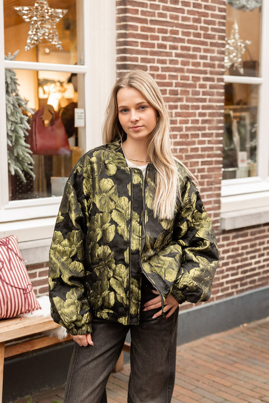 Bomberjas Ash Lime voor dames