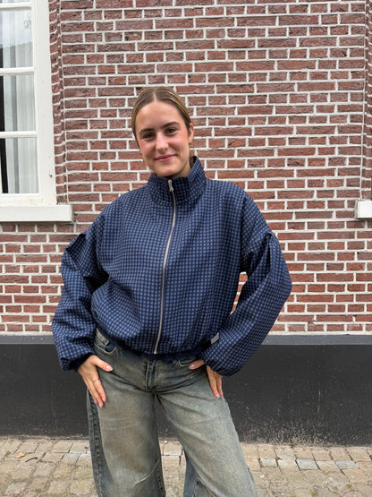Jacket Julia Check Blue voor dames