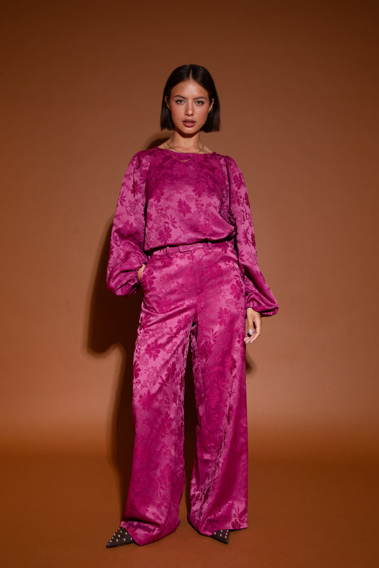 Broek Anna Fuchsia voor dames