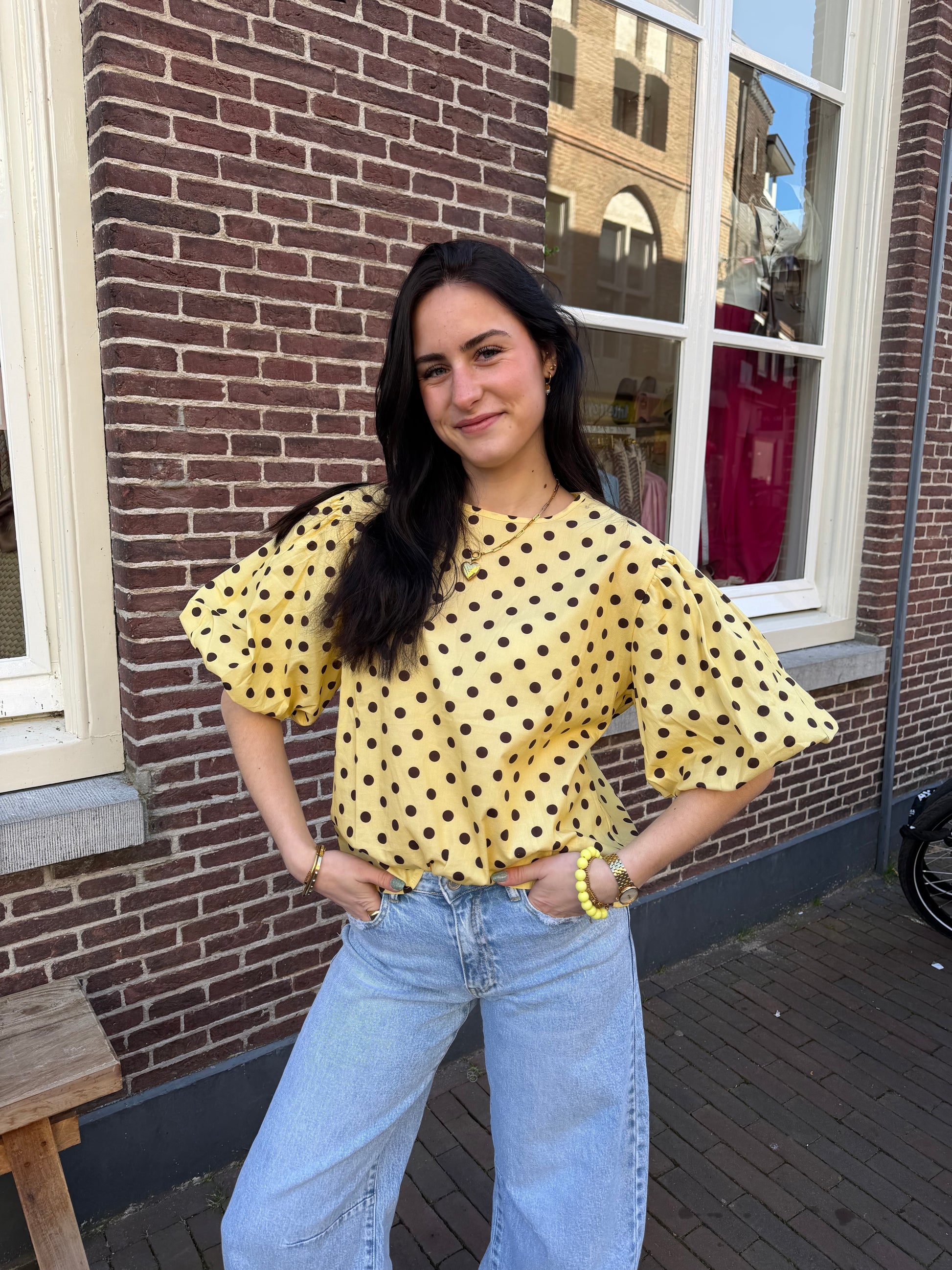 Top Tara Yellow voor dames