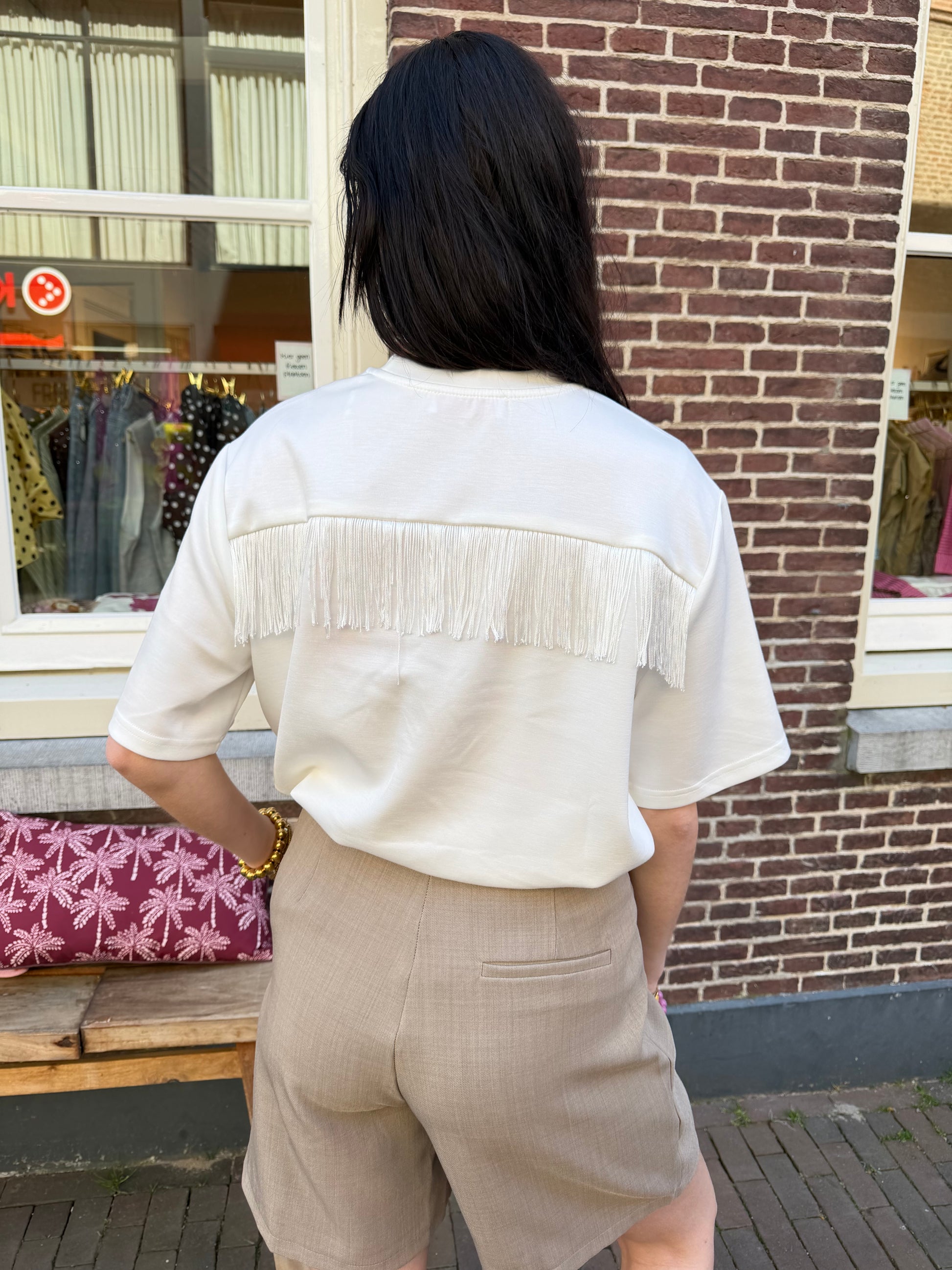 T-shirt Stef White voor dames