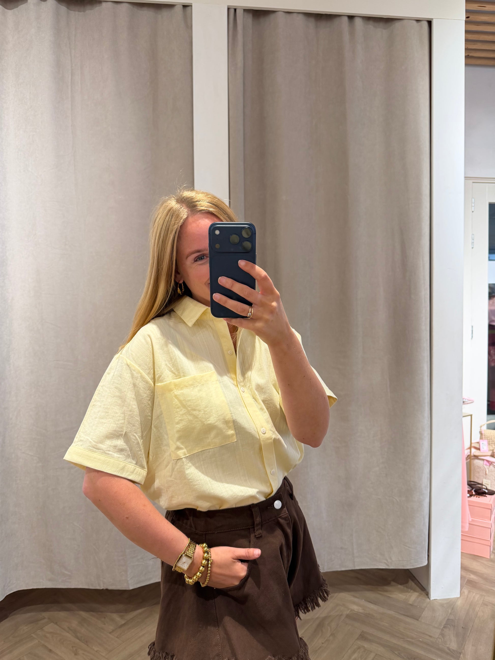 Blouse Demi Yellow voor dames