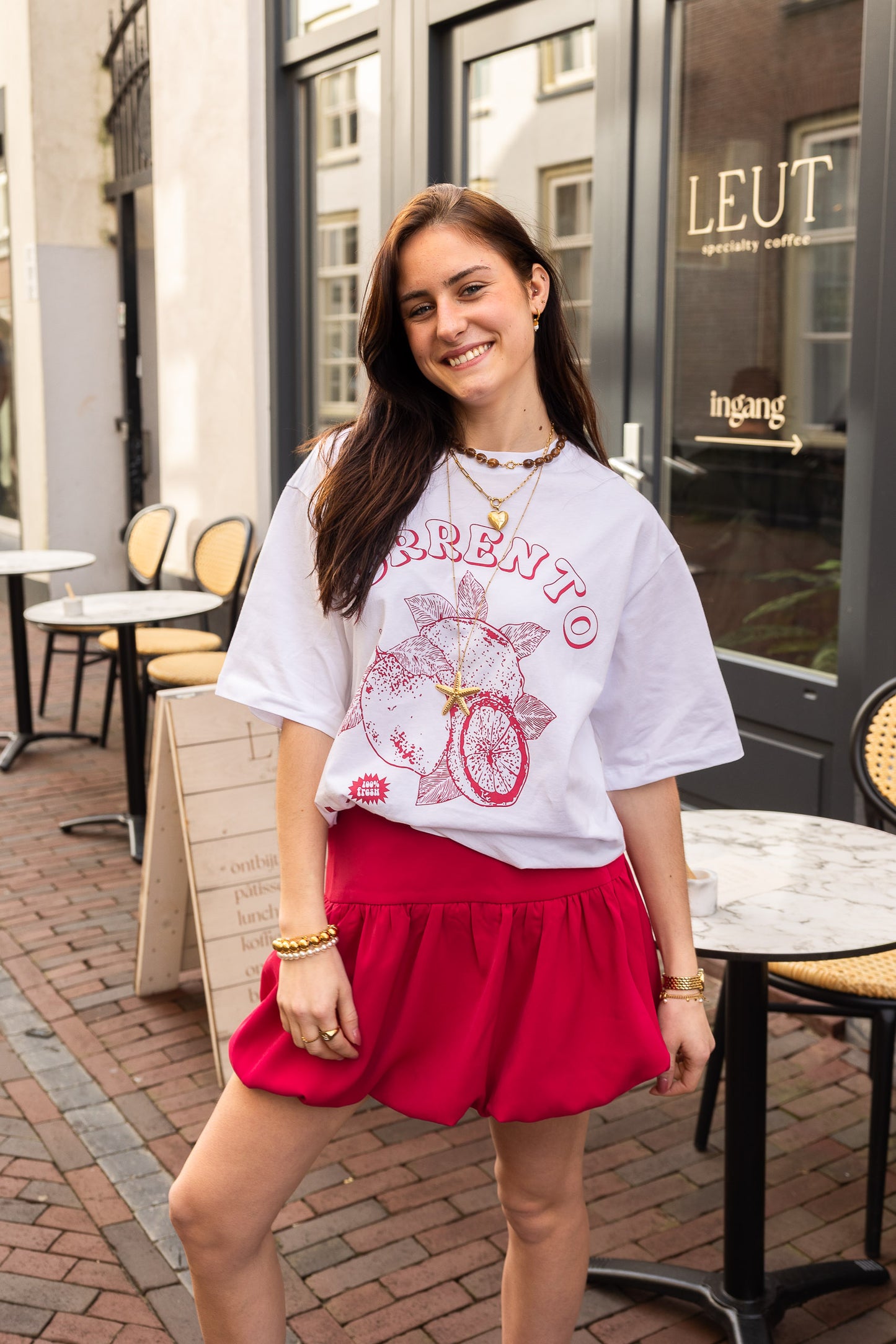 T-shirt Maggy White voor dames