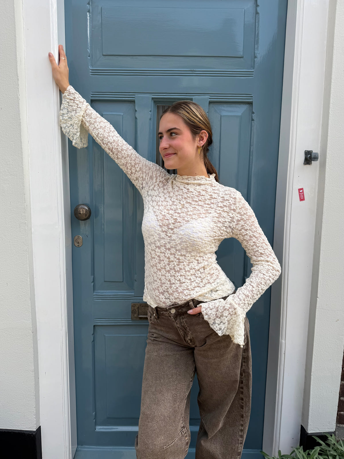 Top Skye Lace White voor dames