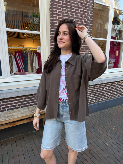 Blouse Verina Bruin voor dames
