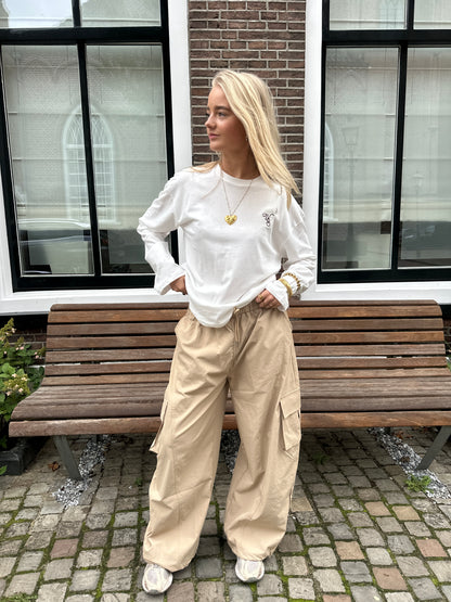 Pants Mia Cargo Beige voor dames