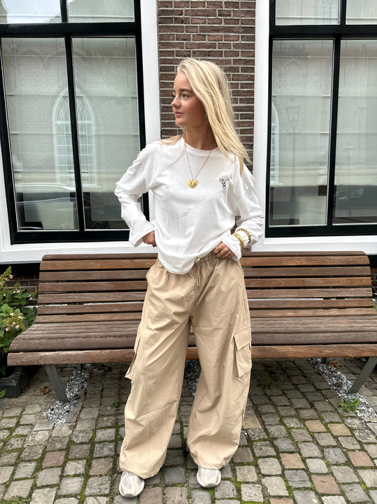 Pants Mia Cargo Beige voor dames
