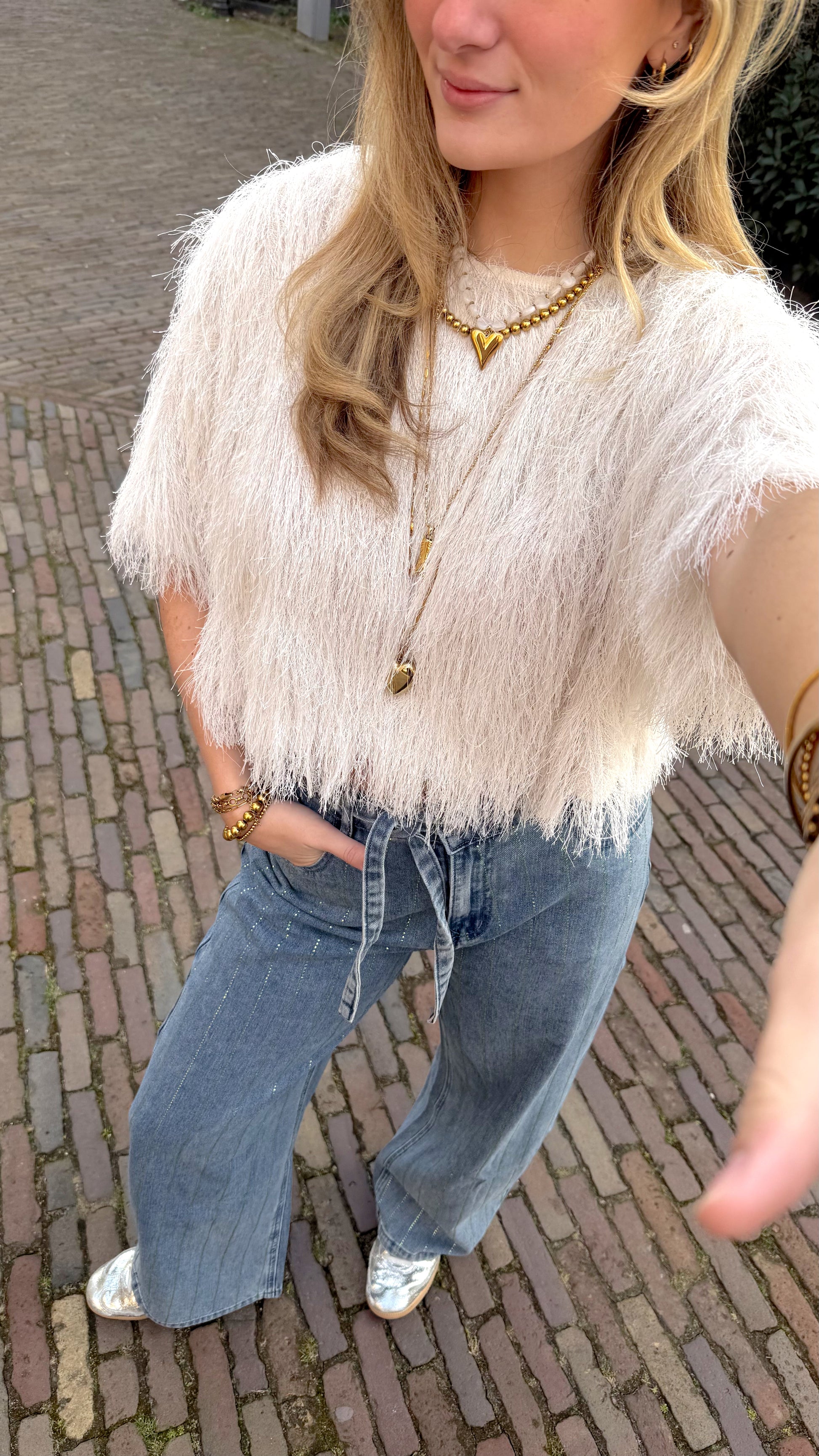 Blouse Fayenna White voor dames