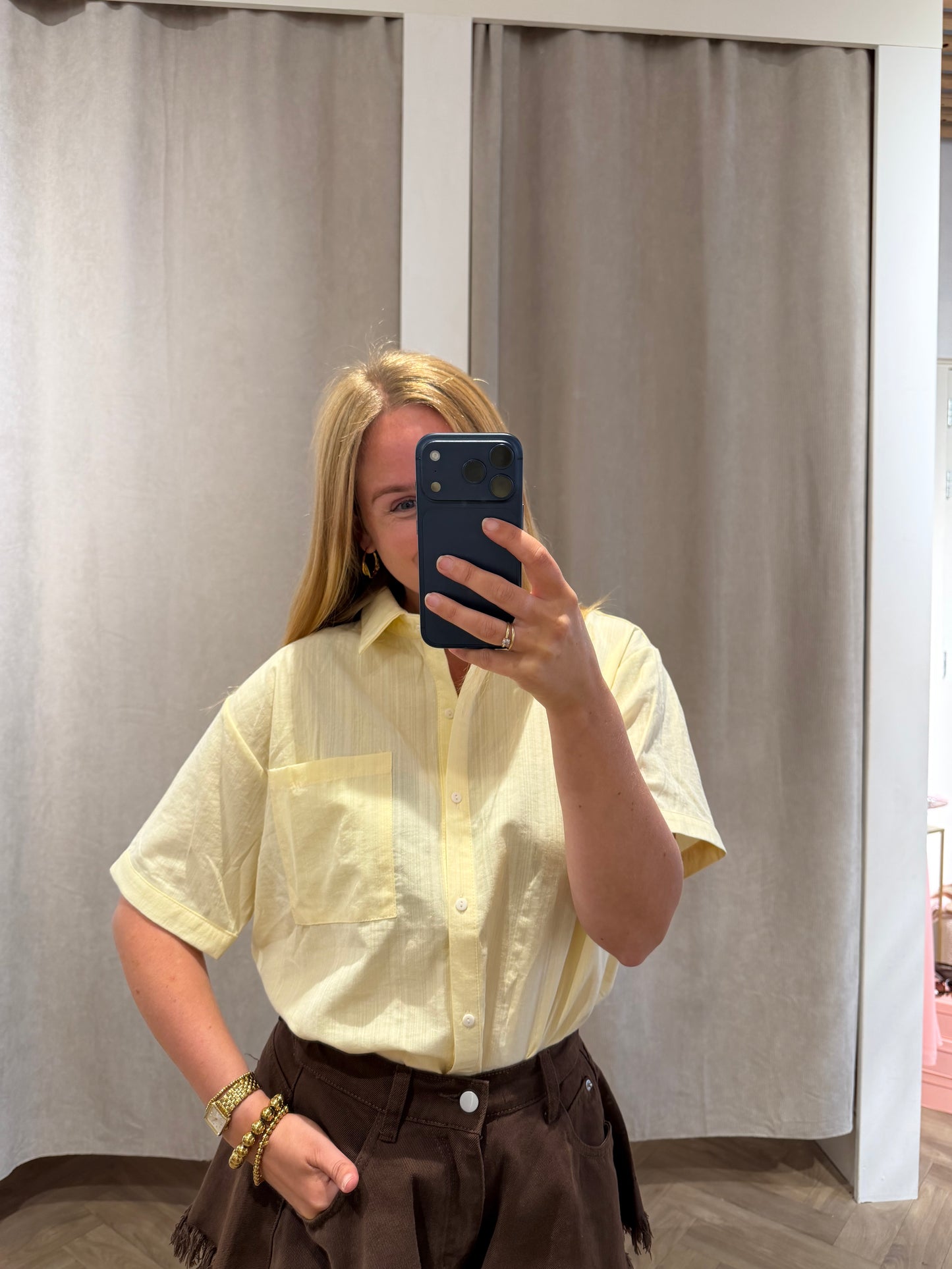 Blouse Demi Yellow voor dames