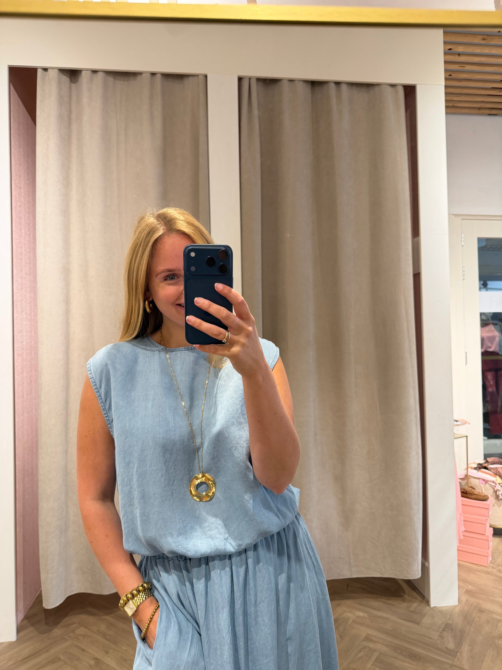 Top Gwen Denim voor dames
