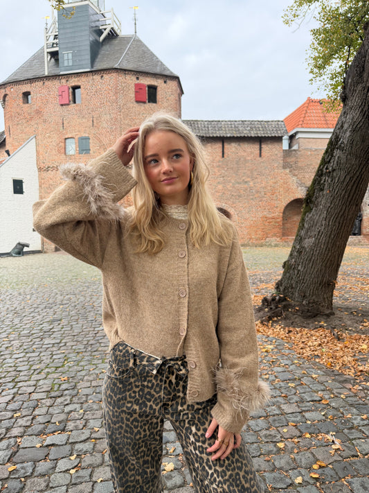 Cardigan Solis Light Camel voor dames