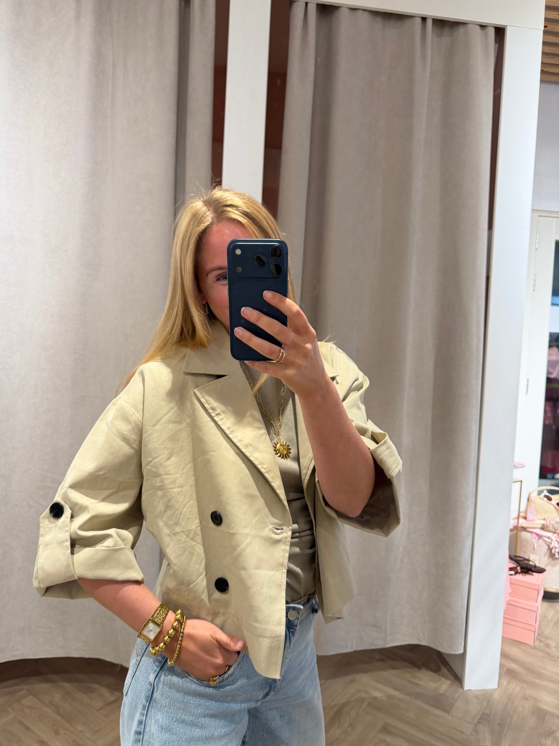 Jacket Maud Beige voor dames