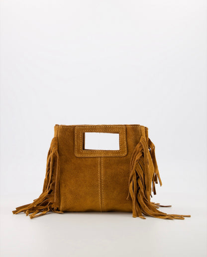 Tas Fringe Camel voor dames