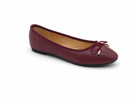 Ballerina Strik Bordeaux voor dames