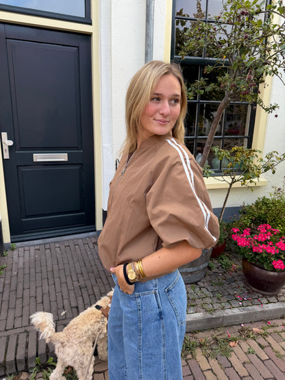 Jacket Marly Stripe Beige voor dames