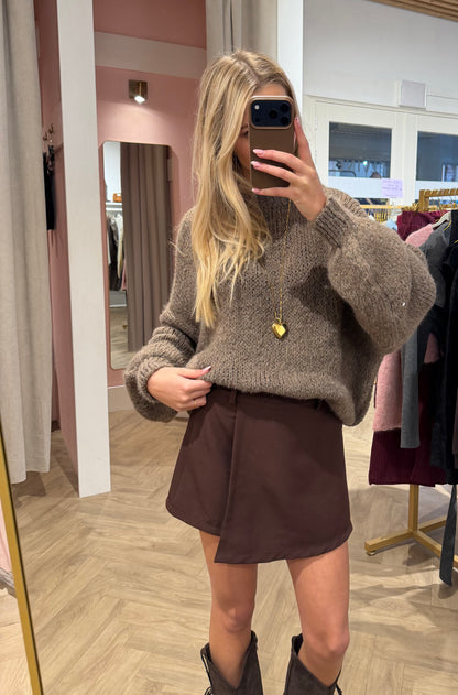 Skort Daisy Bruin voor dames