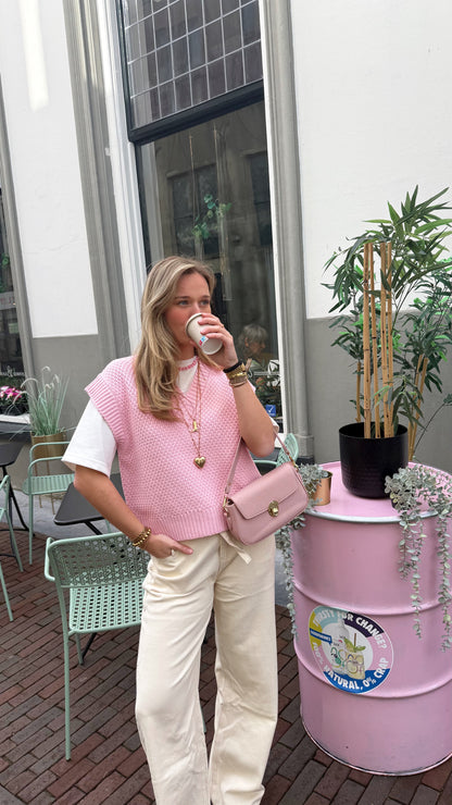 Gilet Ardina Pink - productfoto Frenkies Fashion