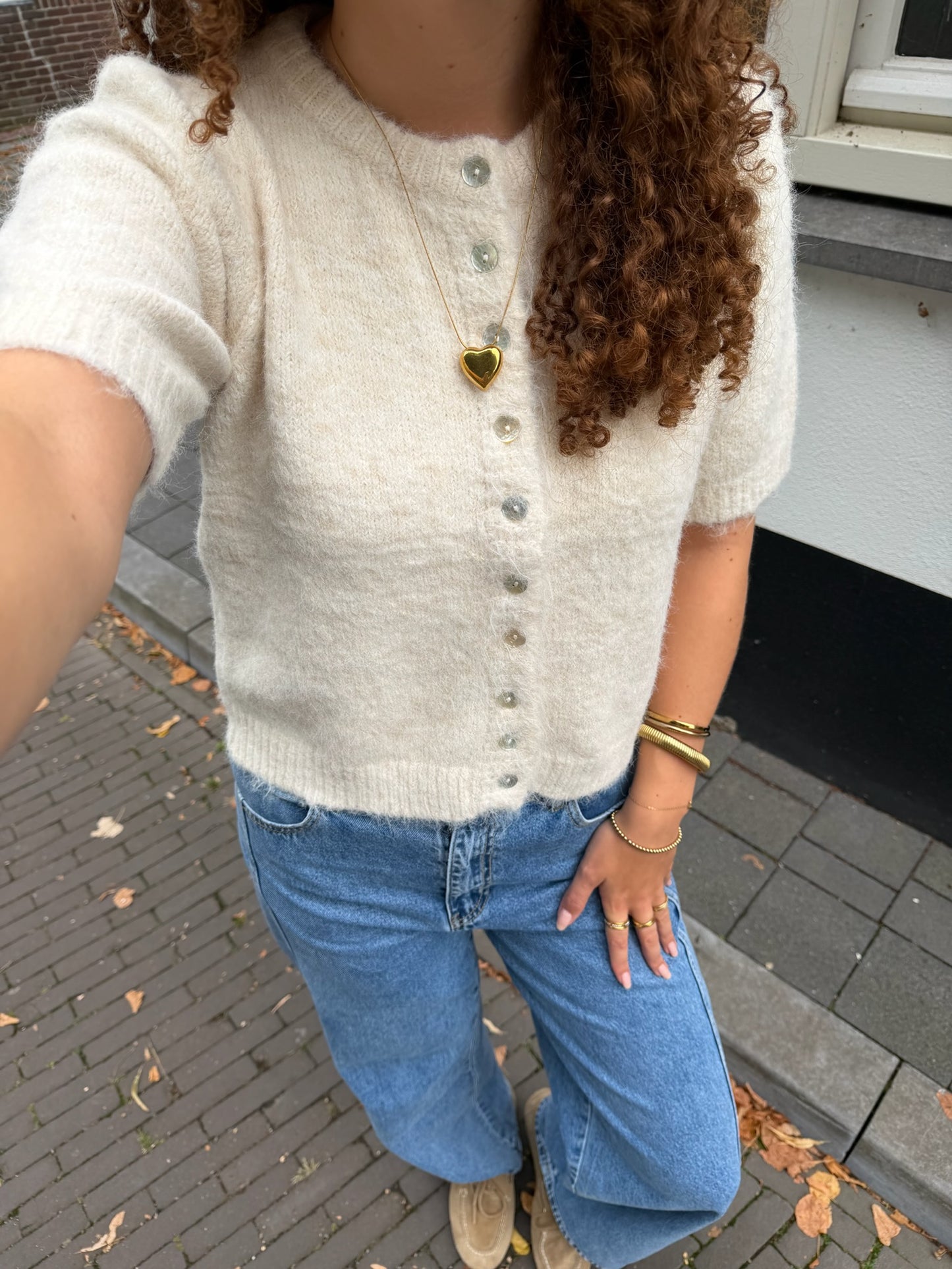 Cardigan Maan Knit Beige voor dames