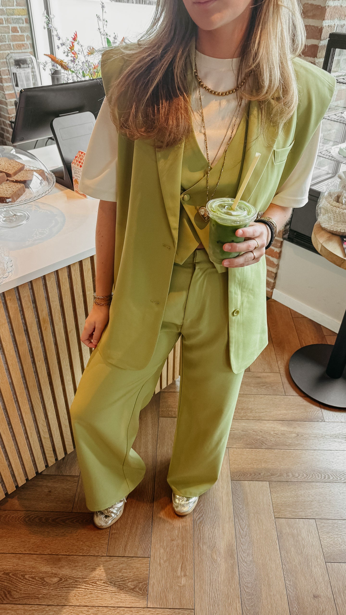 Gilet Lille Matcha voor dames