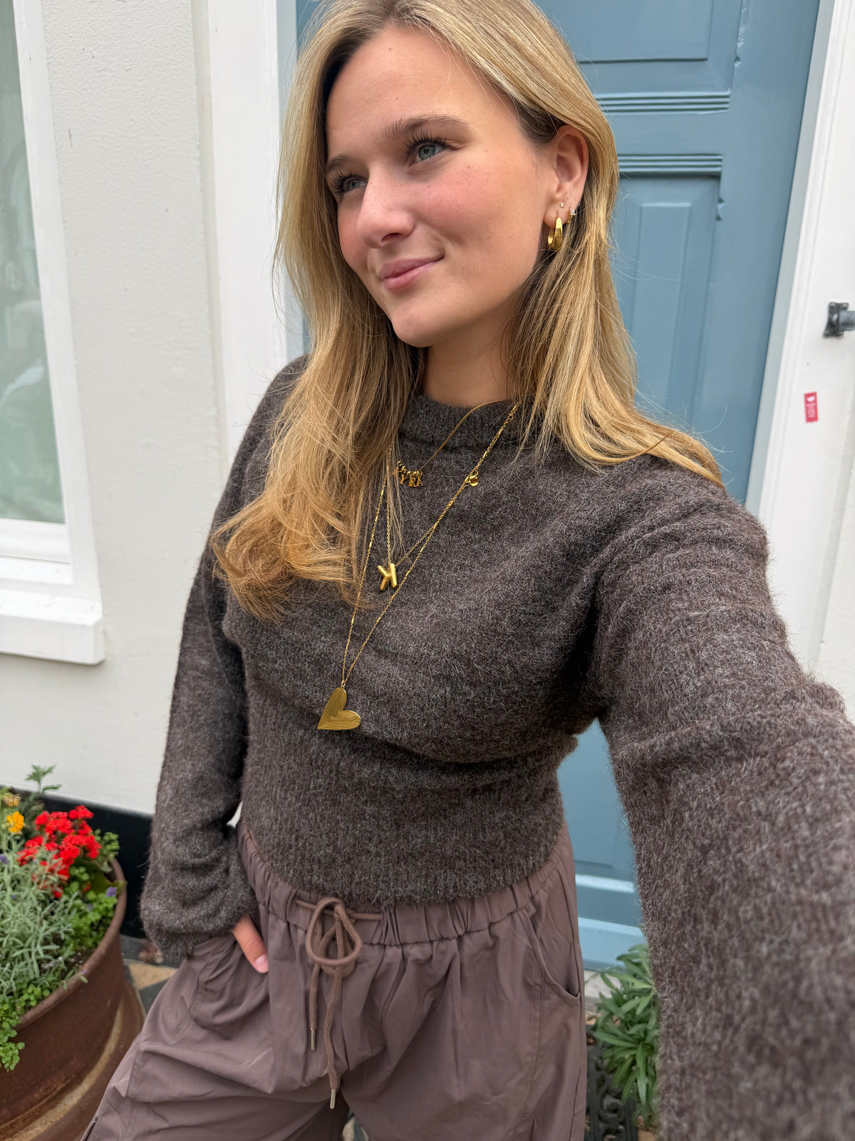 Knit Florien Brown voor dames