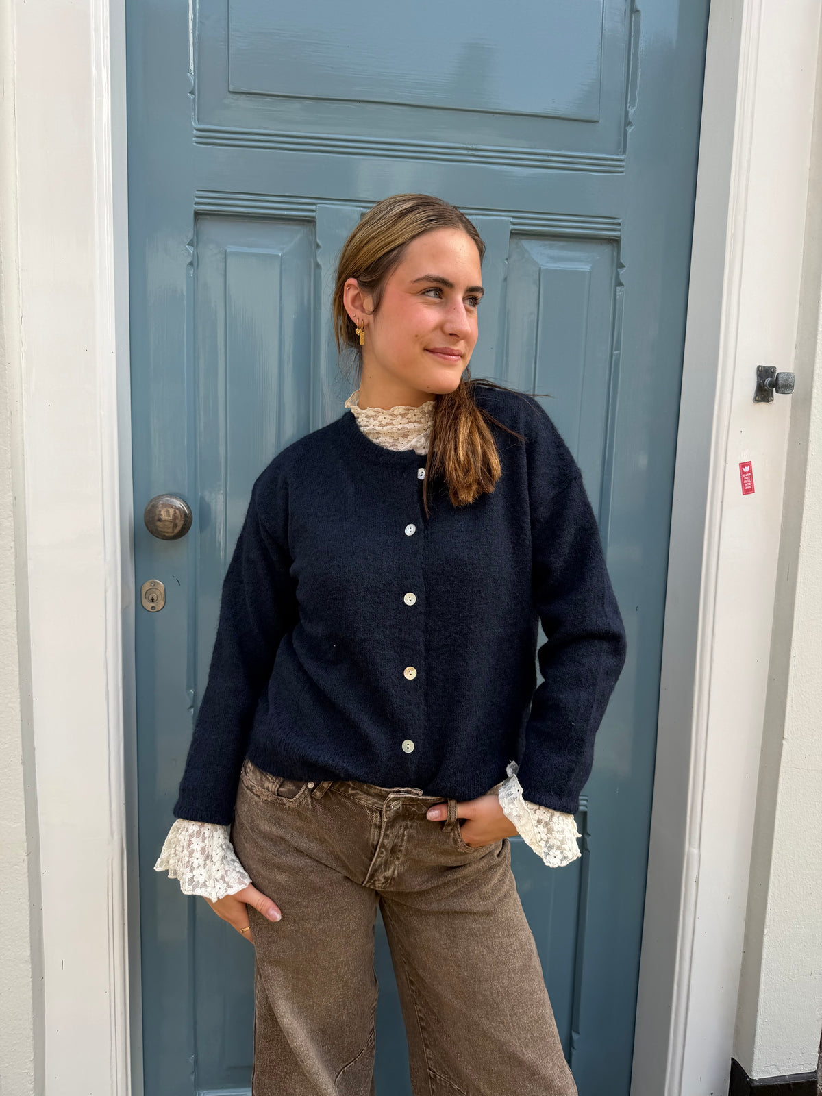 Cardigan Juna Navy voor dames