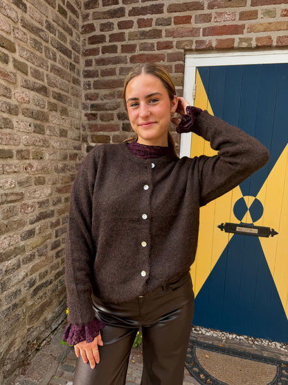 Cardigan Juna Brown voor dames