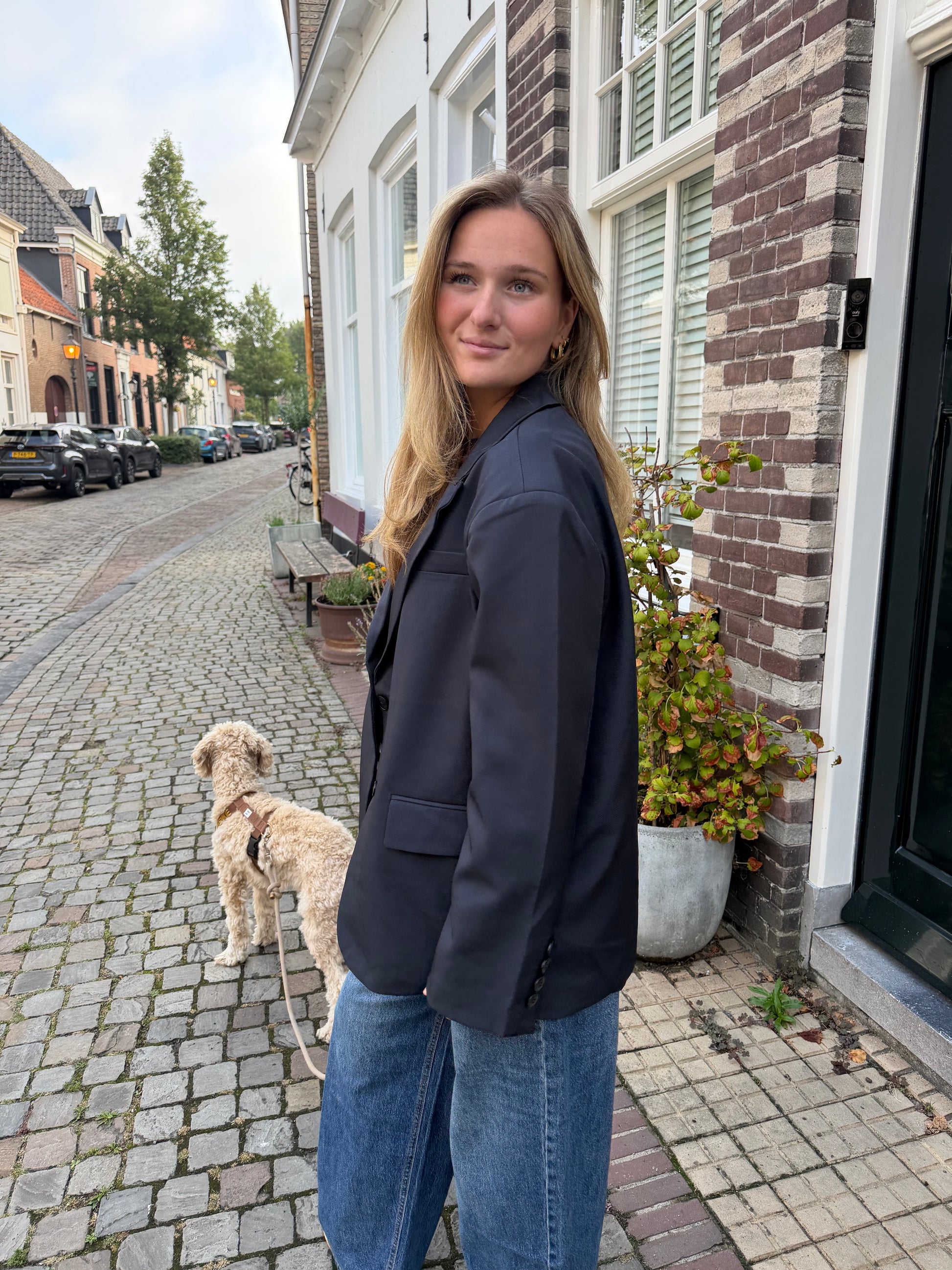 Blazer Esmee Oversized Navy voor dames