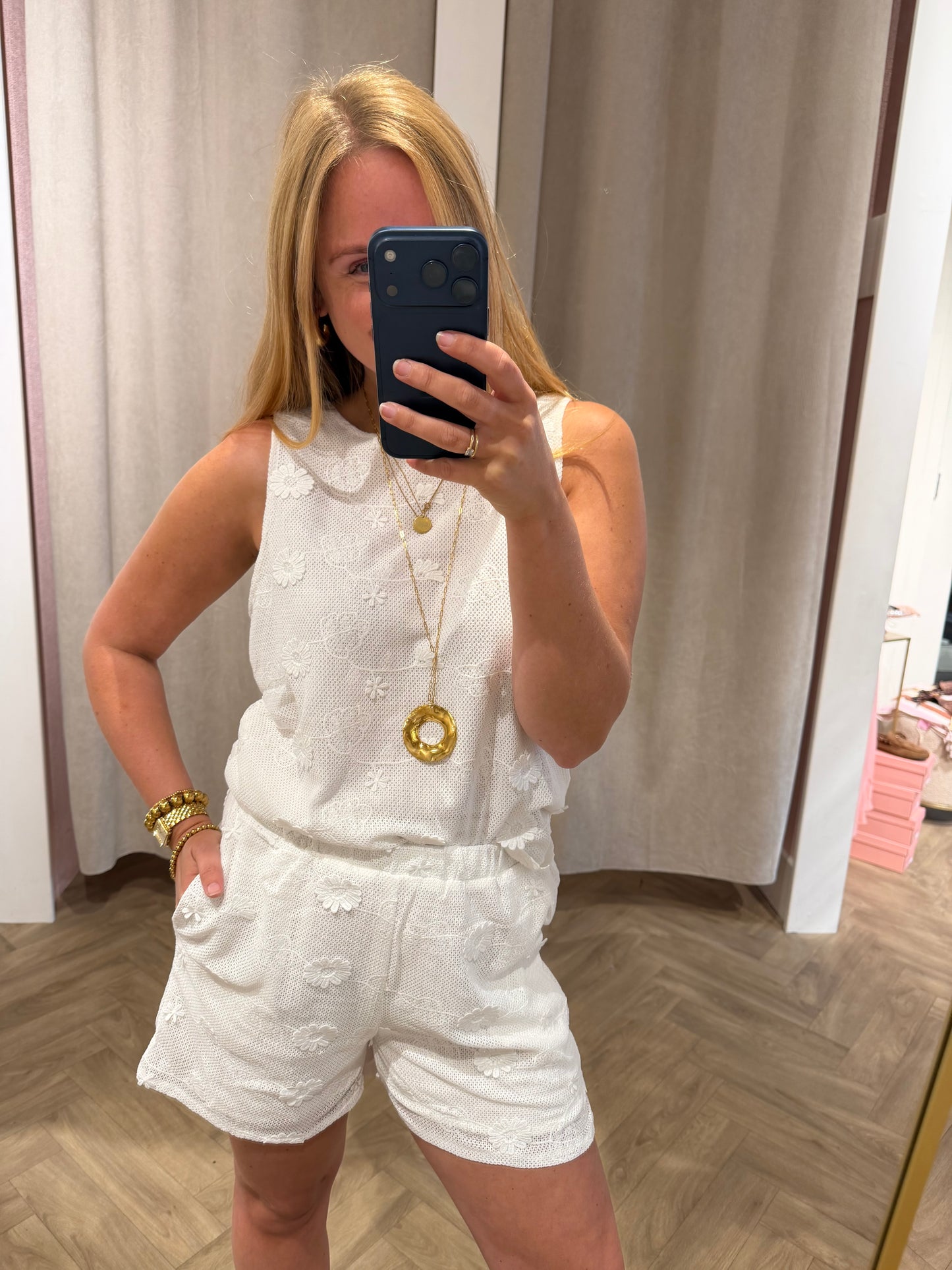 Short Bess White voor dames