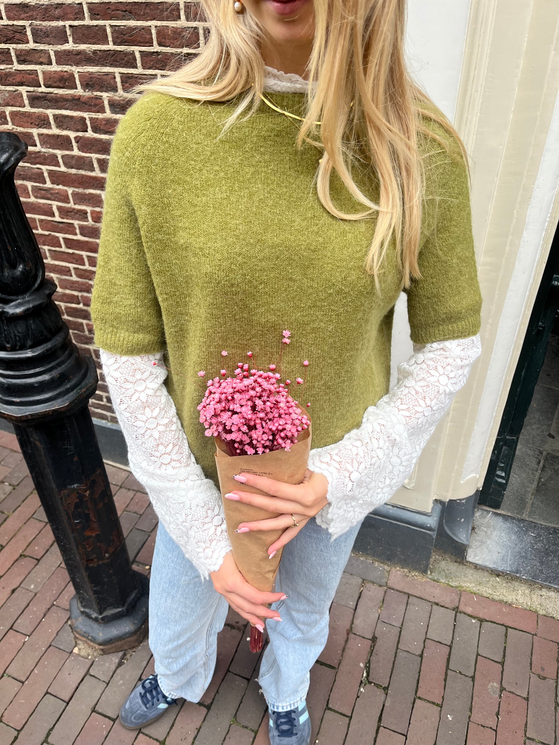 Trui Mels Groen voor dames