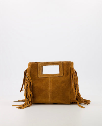 Tas Fringe Camel voor dames