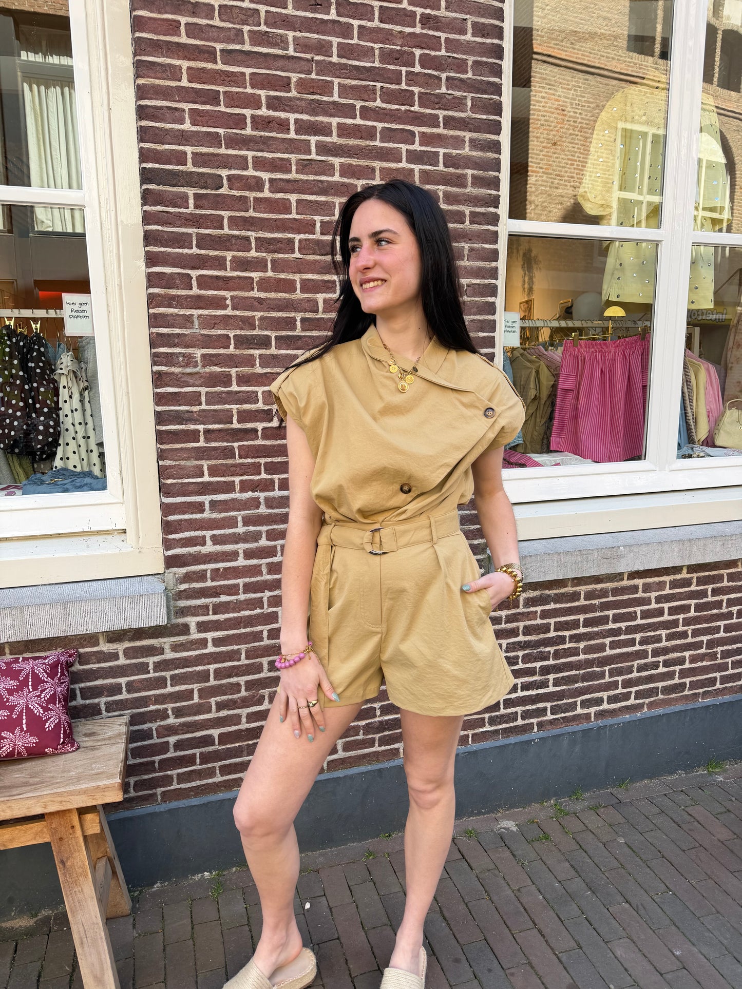 Playsuit Jente Beige voor dames